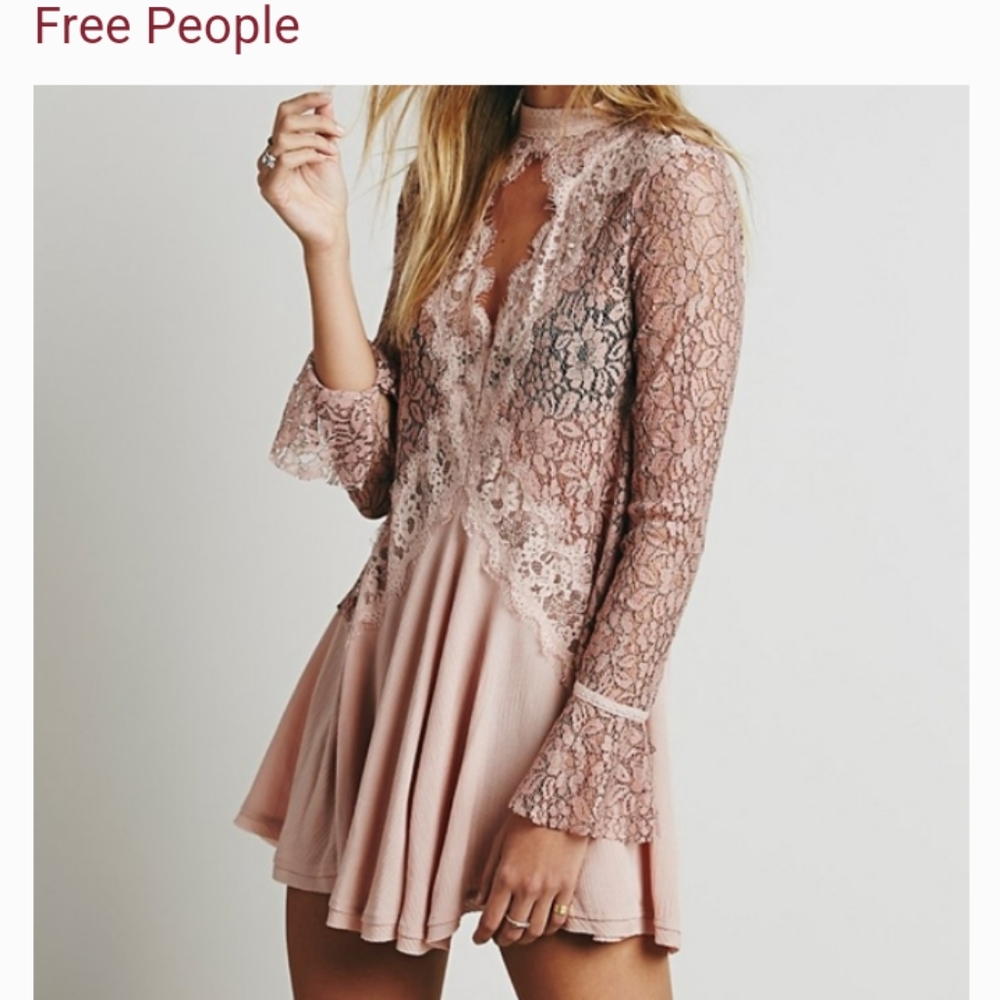 Beautiful free people secret irgins delicate dress/ XS